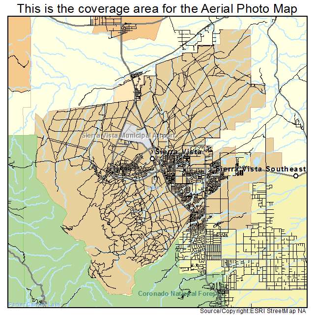 Sierra Vista, AZ location map 