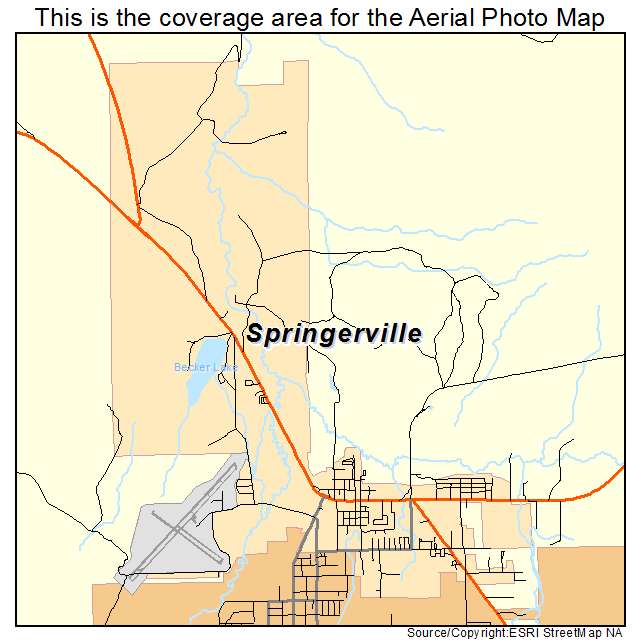 Springerville, AZ location map 