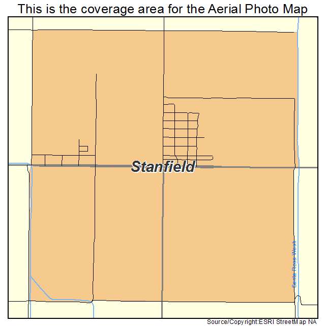 Stanfield, AZ location map 