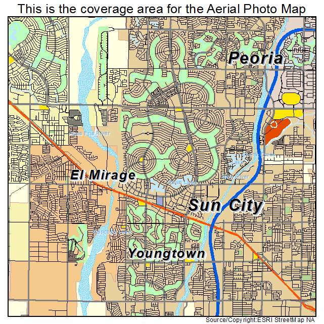 Sun City, AZ location map 