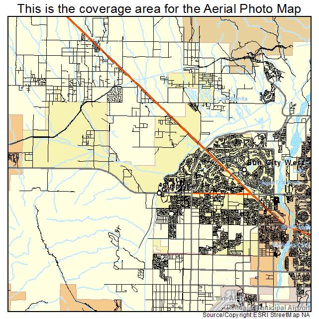 Surprise, AZ location map 