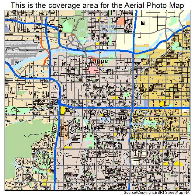 Tempe, AZ location map 
