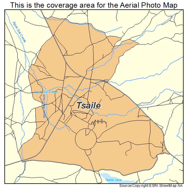 Tsaile, AZ location map 