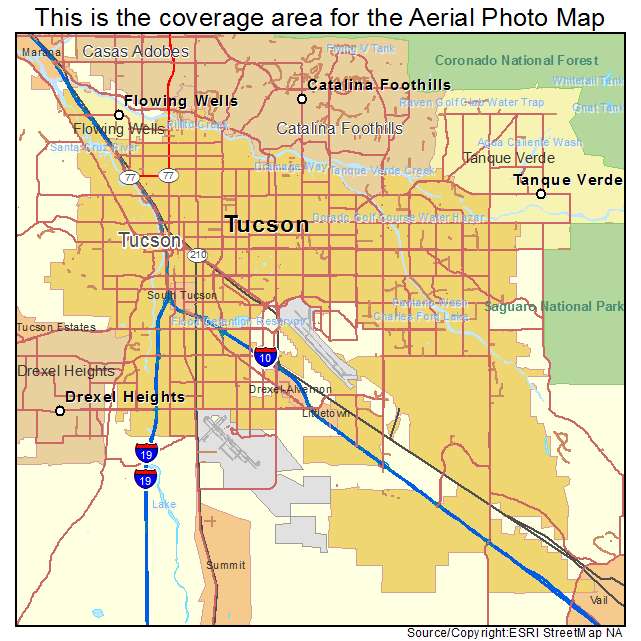 Tucson, AZ location map 