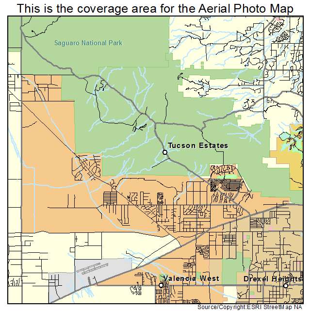 Tucson Estates, AZ location map 