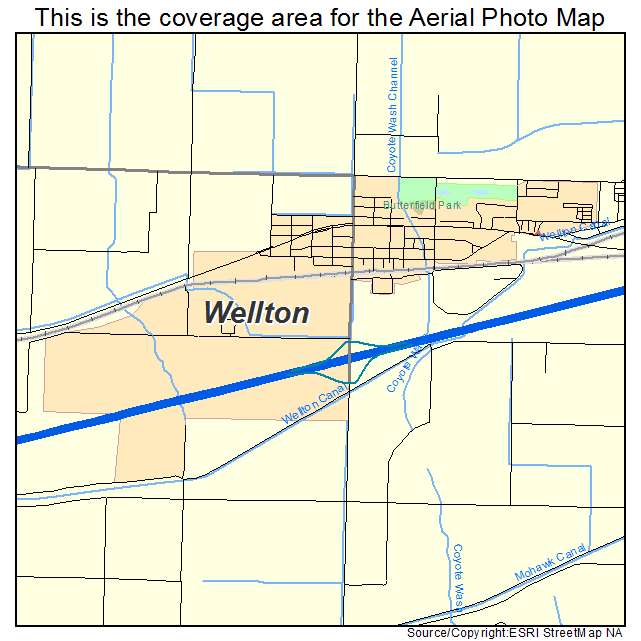 Wellton, AZ location map 