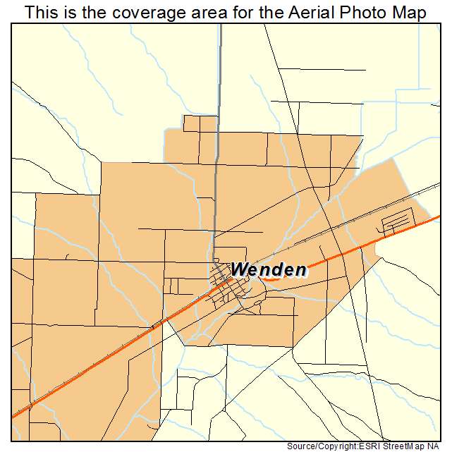 Wenden, AZ location map 