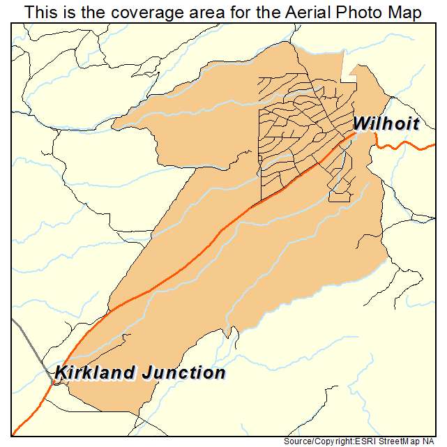 Wilhoit, AZ location map 