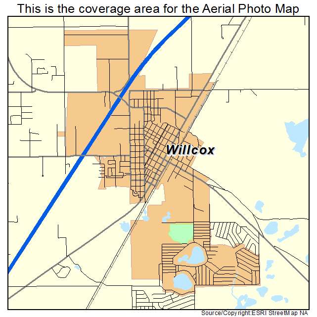 Willcox, AZ location map 