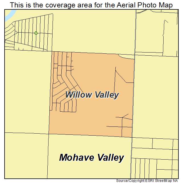 Willow Valley, AZ location map 