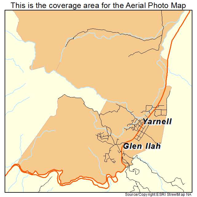 Yarnell, AZ location map 