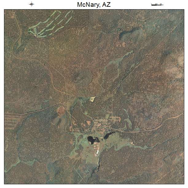 McNary, AZ air photo map