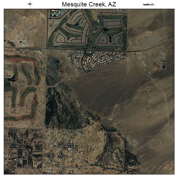 Mesquite Creek, AZ air photo map