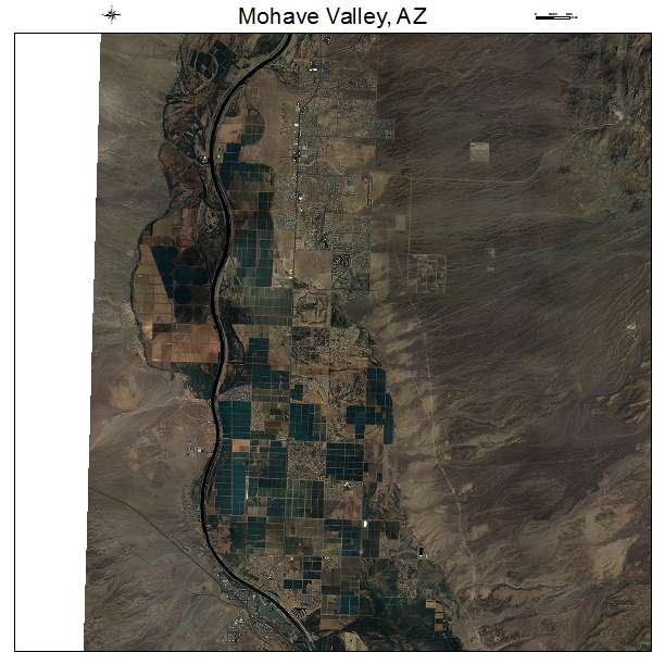 Mohave Valley, AZ air photo map