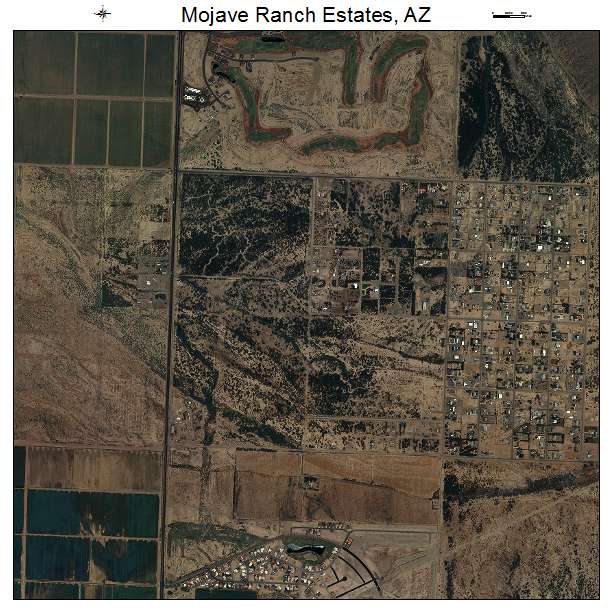 Mojave Ranch Estates, AZ air photo map