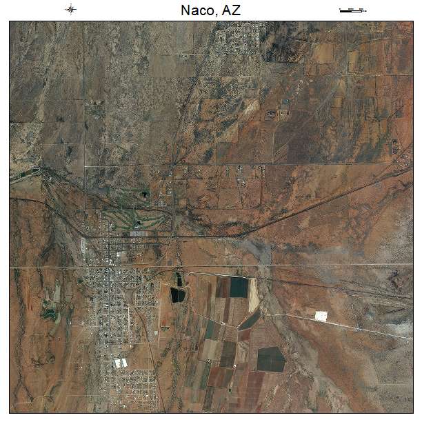 Naco, AZ air photo map
