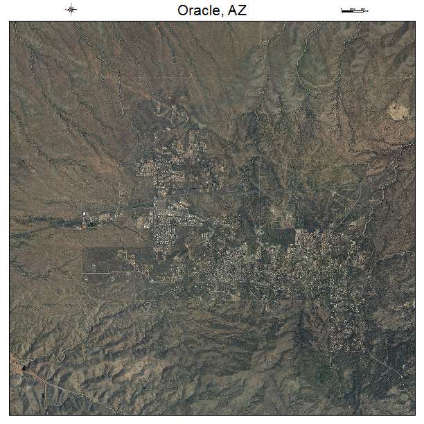 Oracle, AZ air photo map