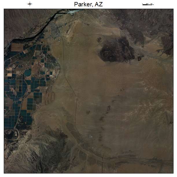 Parker, AZ air photo map