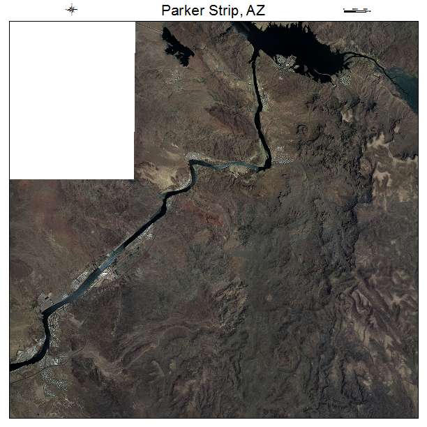 Parker Strip, AZ air photo map