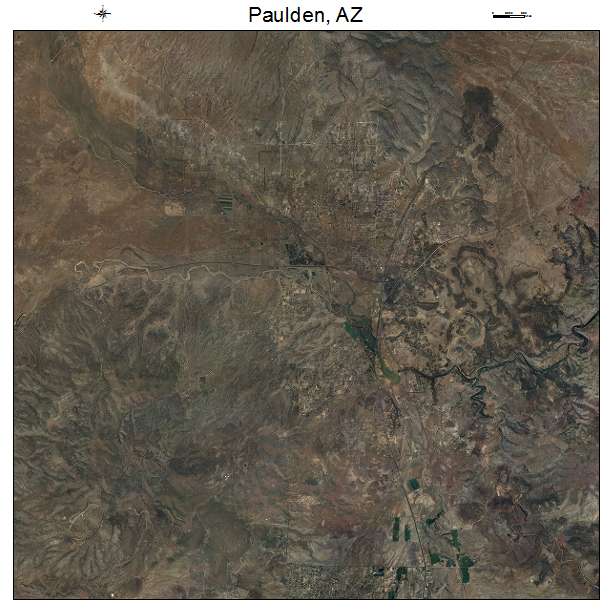 Paulden, AZ air photo map