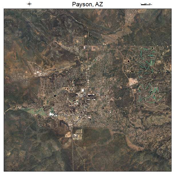 Payson, AZ air photo map