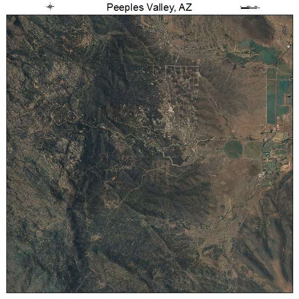 Peeples Valley, AZ air photo map