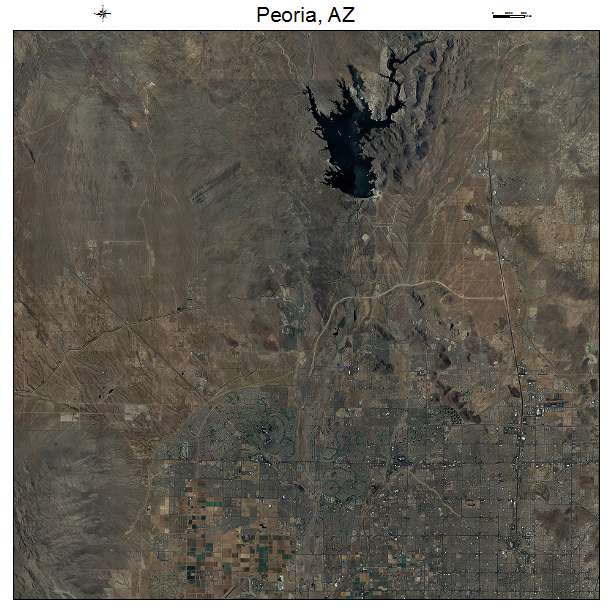 Peoria, AZ air photo map