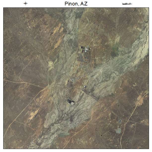 Pinon, AZ air photo map