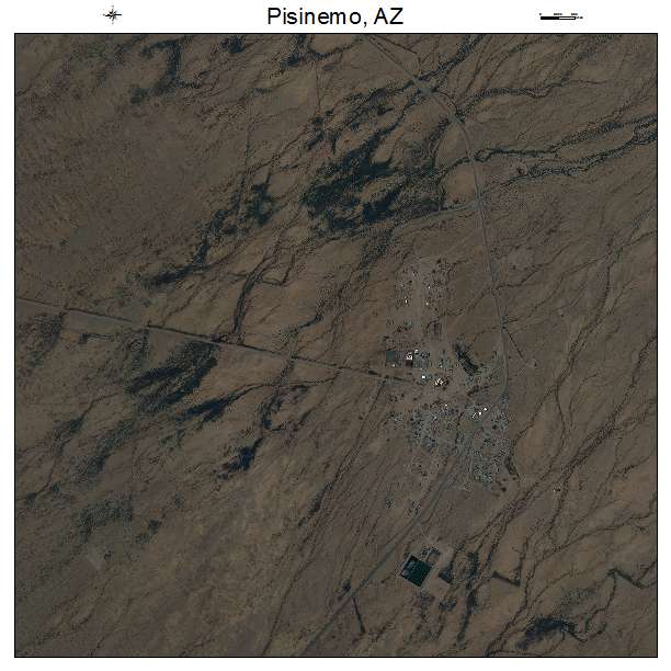 Pisinemo, AZ air photo map