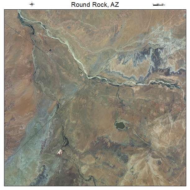 Round Rock, AZ air photo map