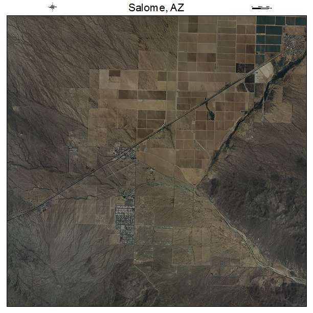 Salome, AZ air photo map