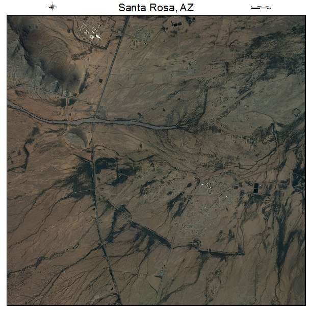 Santa Rosa, AZ air photo map