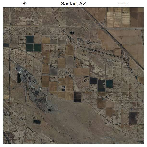 Santan, AZ air photo map