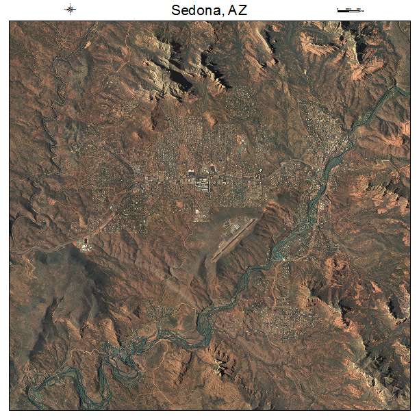Sedona, AZ air photo map
