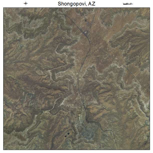Shongopovi, AZ air photo map