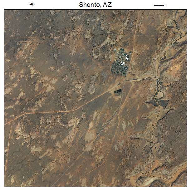 Shonto, AZ air photo map
