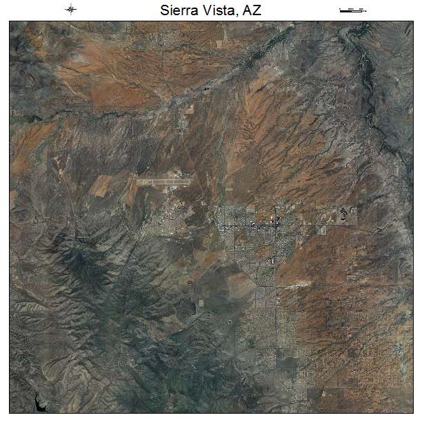Sierra Vista, AZ air photo map