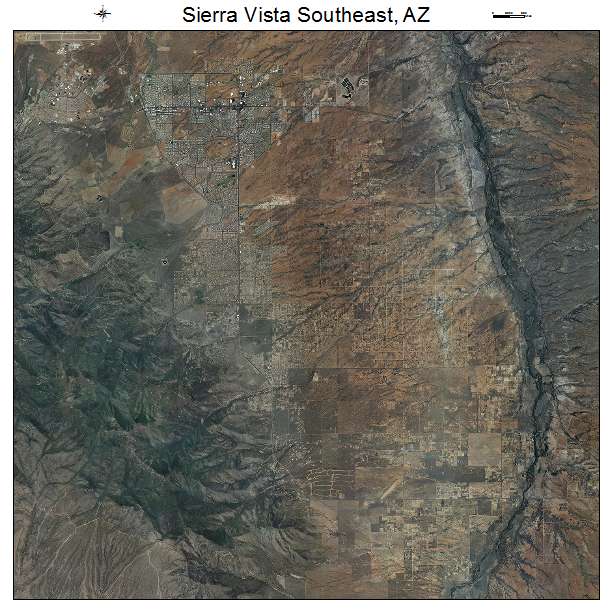 Sierra Vista Southeast, AZ air photo map