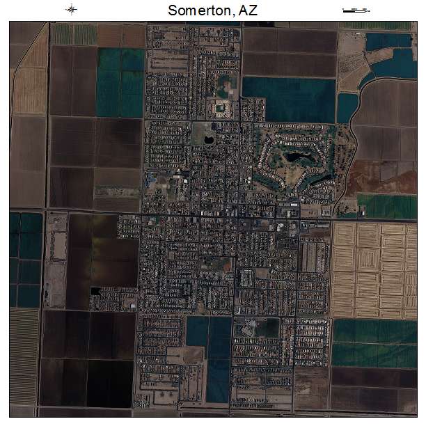 Somerton, AZ air photo map