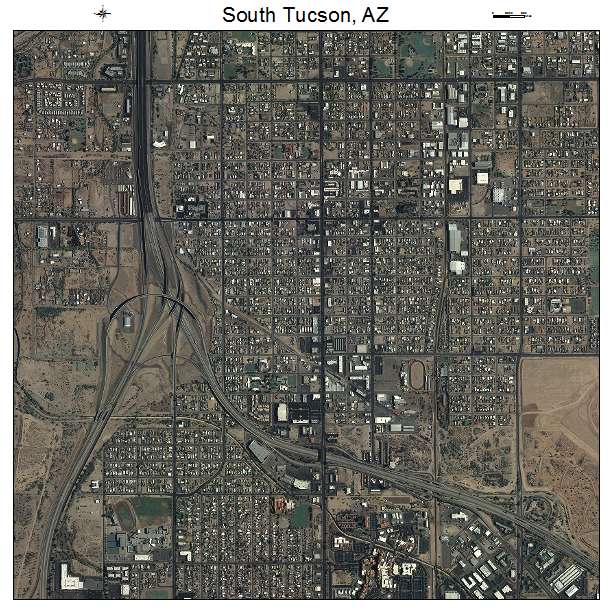 South Tucson, AZ air photo map