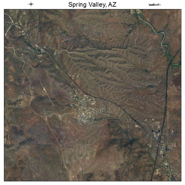 Spring Valley, AZ air photo map