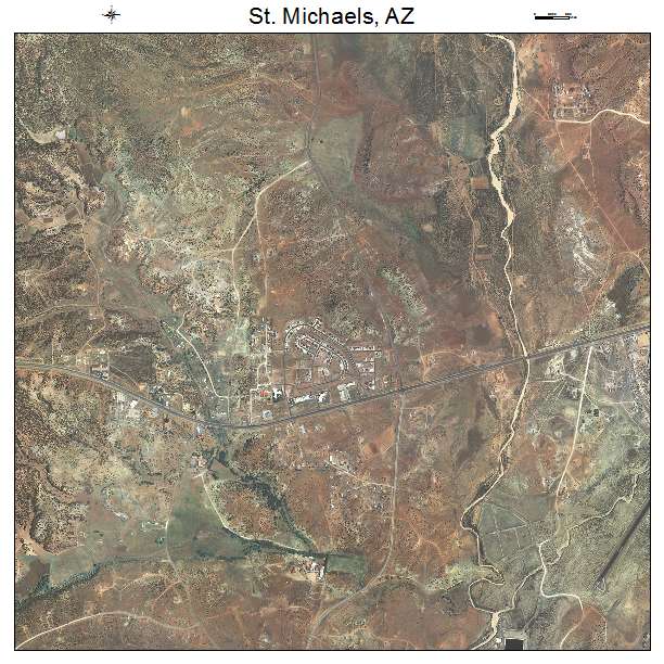 St Michaels, AZ air photo map