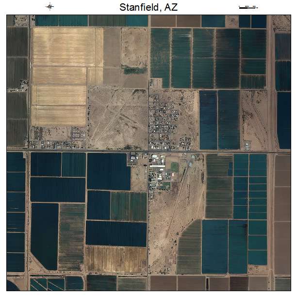 Stanfield, AZ air photo map