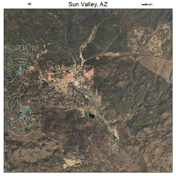 Sun Valley, AZ air photo map