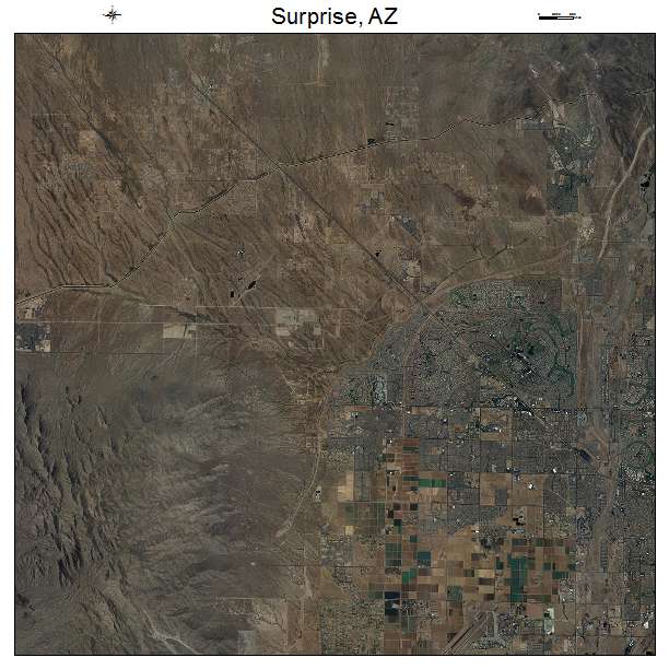 Surprise, AZ air photo map