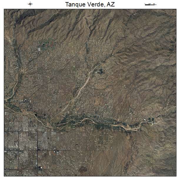 Tanque Verde, AZ air photo map