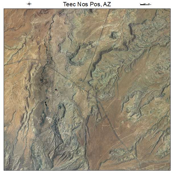 Teec Nos Pos, AZ air photo map