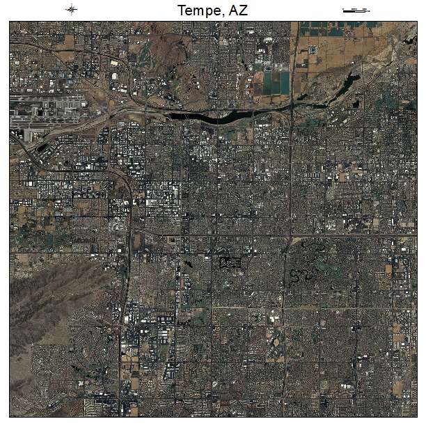 Tempe, AZ air photo map