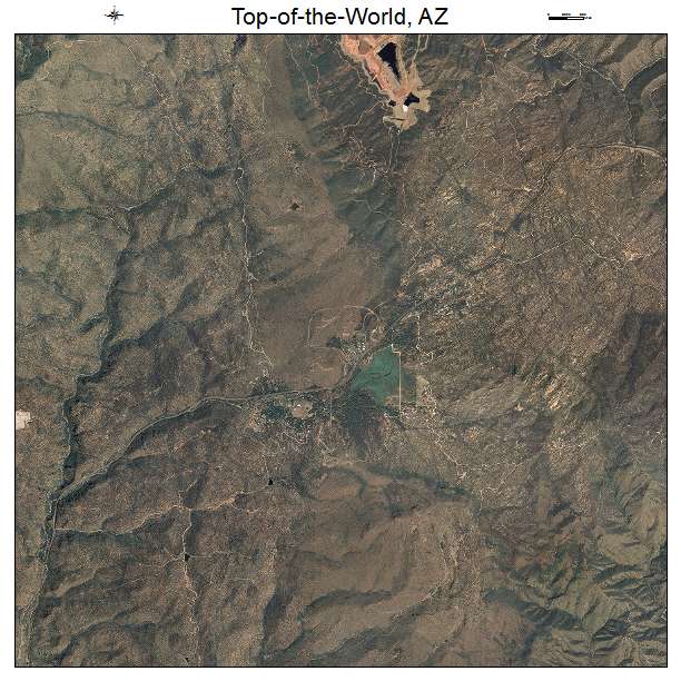 Top of the World, AZ air photo map