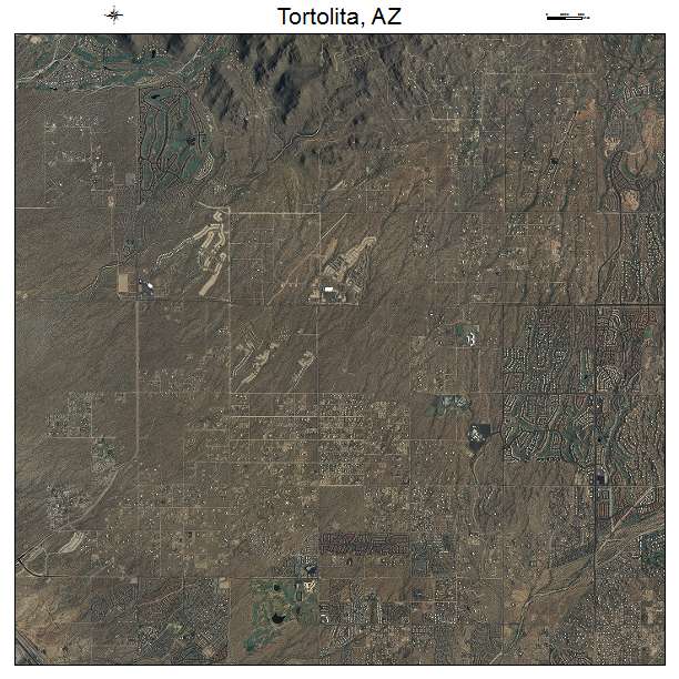 Tortolita, AZ air photo map